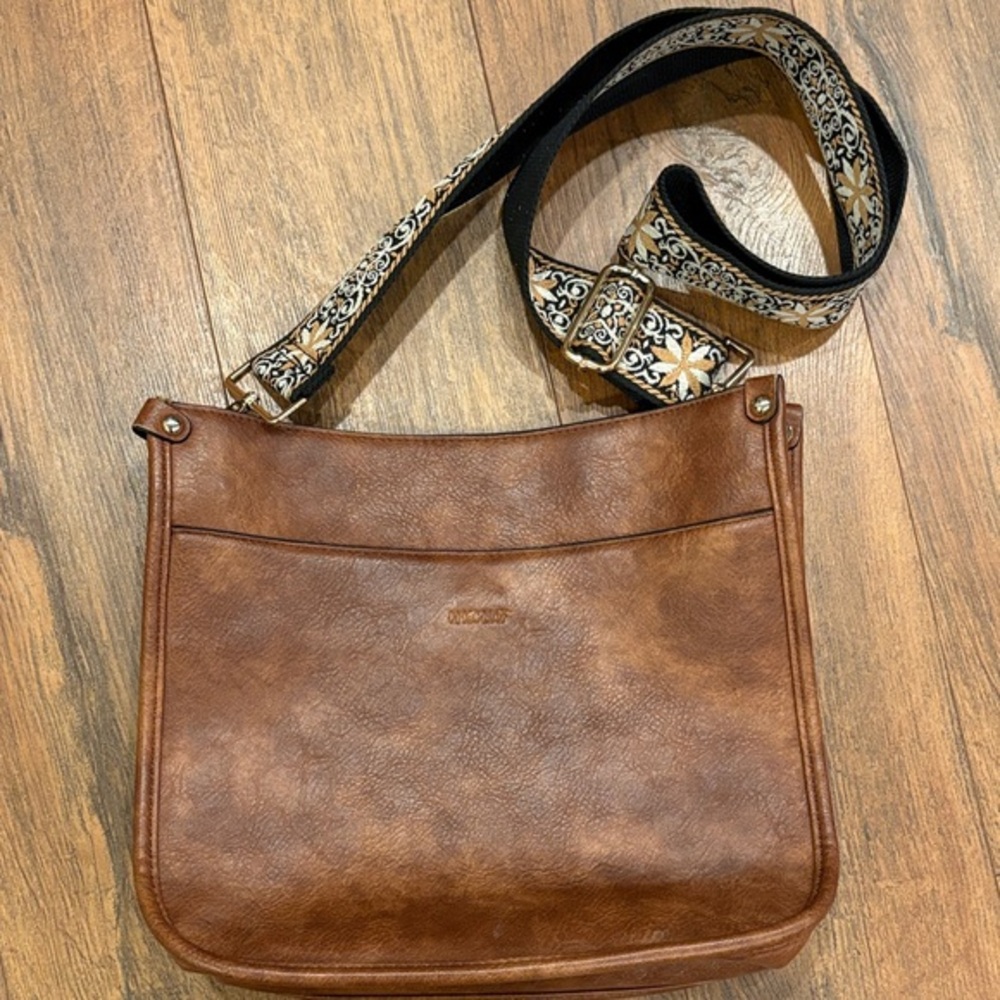 Brown Leather Crossbody Bag